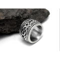 Punk Style Fashion Edelstahl Ringe Twist Pattern